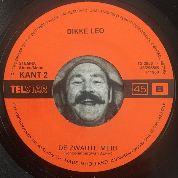 Dikke Leo : Blote Armen, Blote Benen / De Zwarte Meid (7",Single,Stereo,Mono)