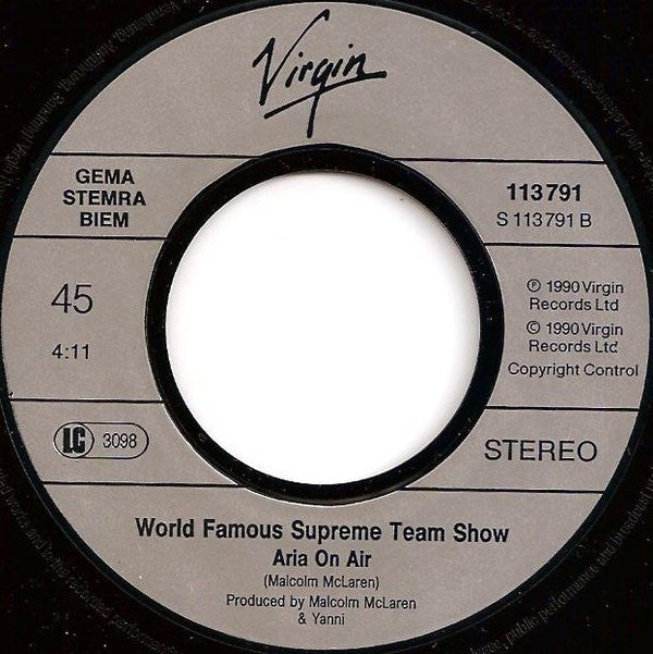 Malcolm McLaren Presents World's Famous Supreme Team : Operaa House (7",45 RPM,Single)