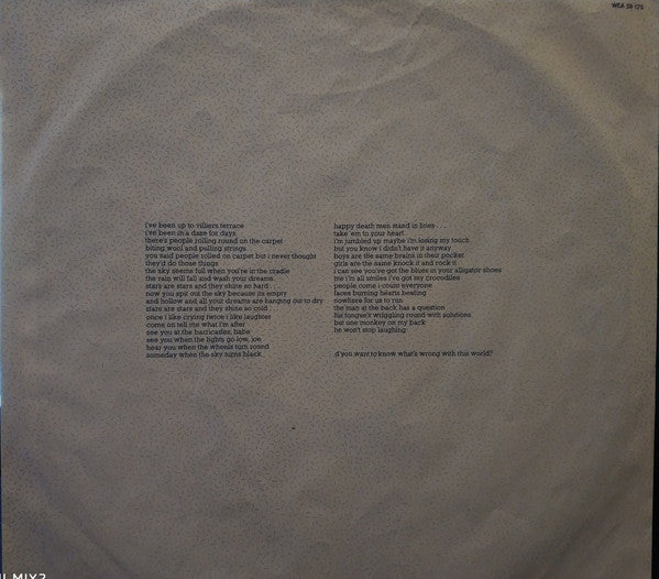 Echo & The Bunnymen : Crocodiles (LP,Album,Stereo)