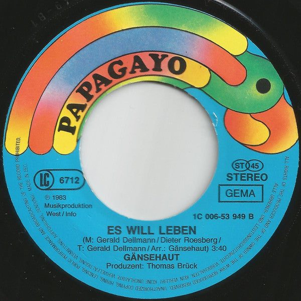 Gänsehaut : Karl Der Käfer (7",45 RPM,Single,Stereo)