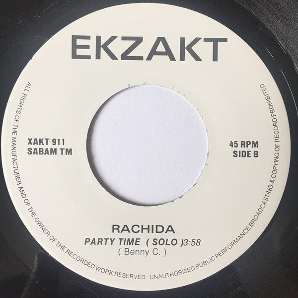 Rachida (3) : Party Time (7",Single)