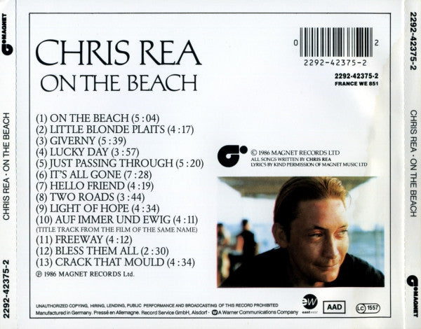 Chris Rea : On The Beach (Album,Reissue)