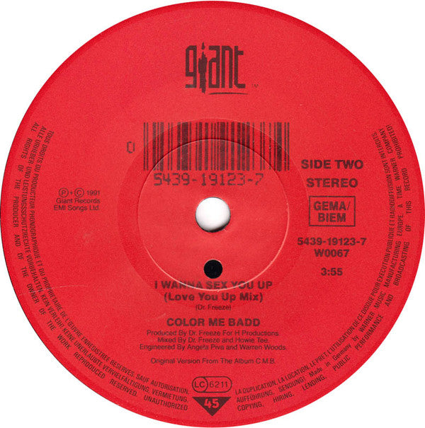 Color Me Badd : I Adore Mi Amor (7",45 RPM,Single,Stereo)