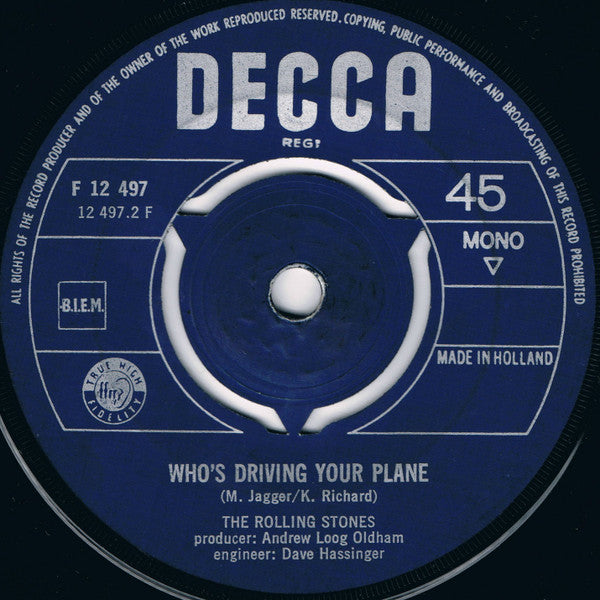 Rolling Stones, The : Have You Seen Your Mother, Baby, Standing In The Shadow / Who's Driving Your Plane (7",45 RPM,Single,Mono)