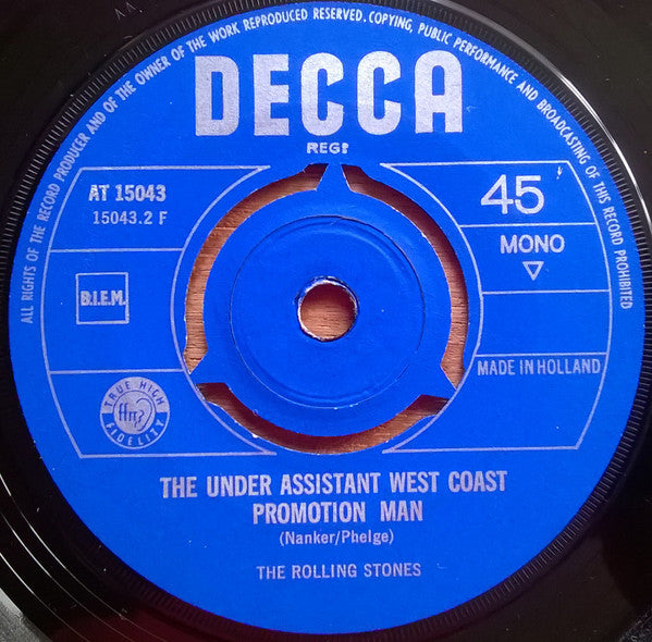 Rolling Stones, The : (I Can't Get No) Satisfaction (7",45 RPM,Single,Mono)