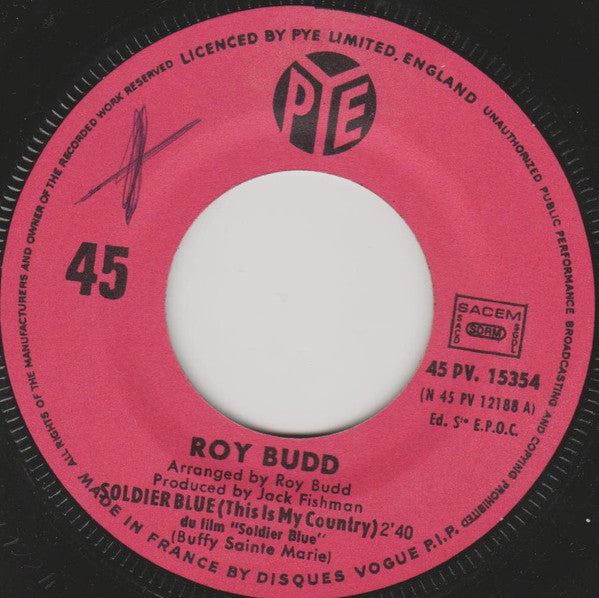 Roy Budd : Soldier Blue (This Is My Country) / How Wonderful Life Is (7",45 RPM,Single)