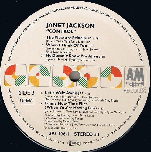 Janet Jackson : Control (LP,Album)