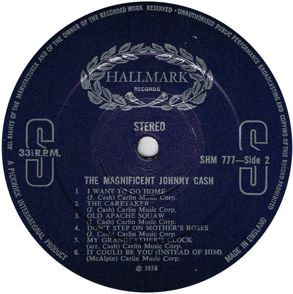 Johnny Cash : The Magnificent Johnny Cash (LP,Compilation,Stereo)