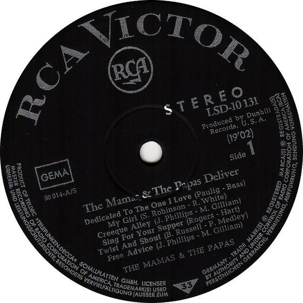 Mamas & The Papas, The : Deliver (LP,Album)