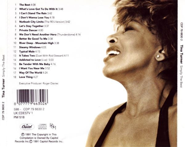 Tina Turner : Simply The Best (Compilation,Reissue)