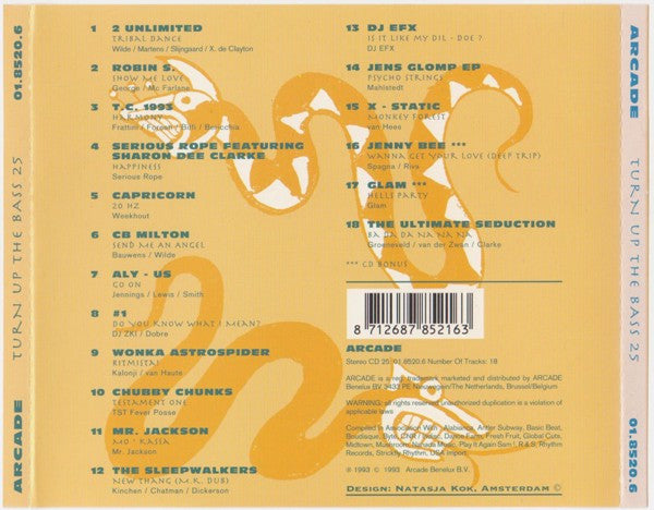 Various : Turn Up The Bass Volume 25 (Compilation)