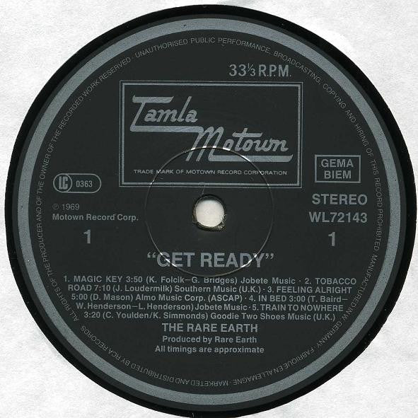 Rare Earth : Get Ready (LP,Album,Reissue)