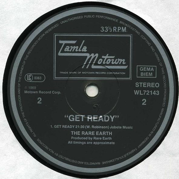 Rare Earth : Get Ready (LP,Album,Reissue)
