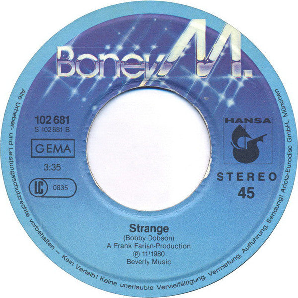 Boney M. : Felicidad (Margherita) (7",45 RPM,Single)