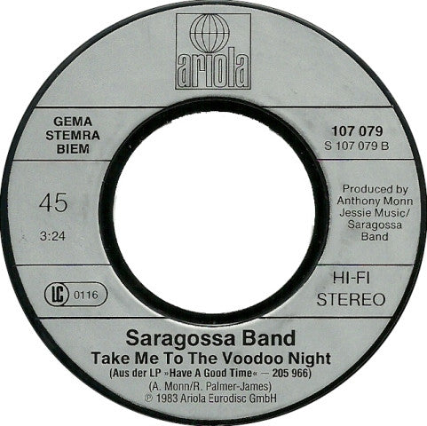 Saragossa Band : Moonlight And Dancing (7",45 RPM,Single,Stereo)