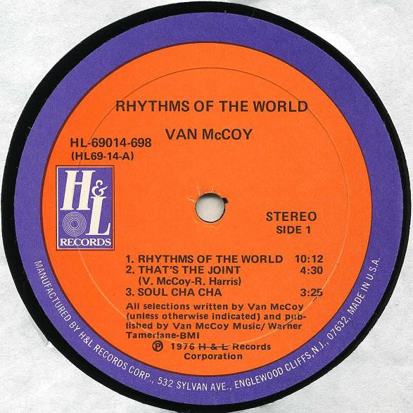 Van McCoy : Rhythms Of The World (LP,Album)