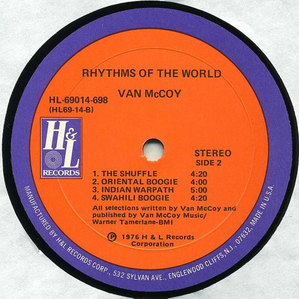 Van McCoy : Rhythms Of The World (LP,Album)