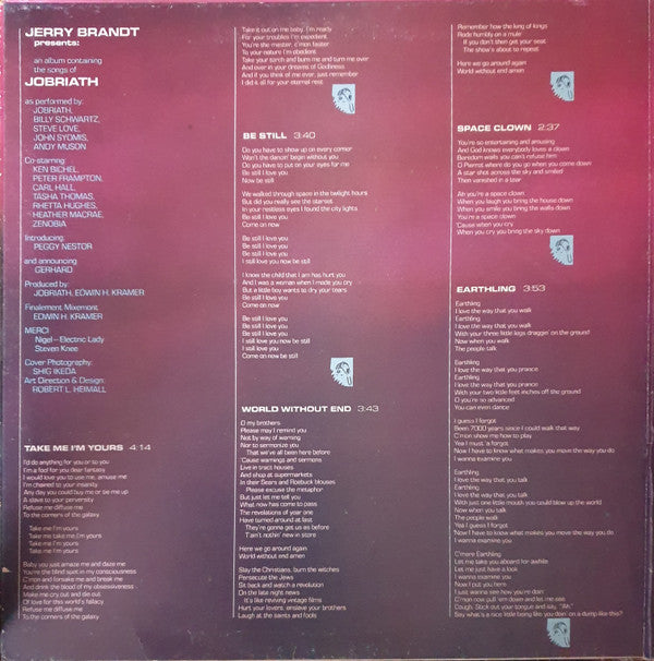 Jobriath : Jobriath (LP,Album)