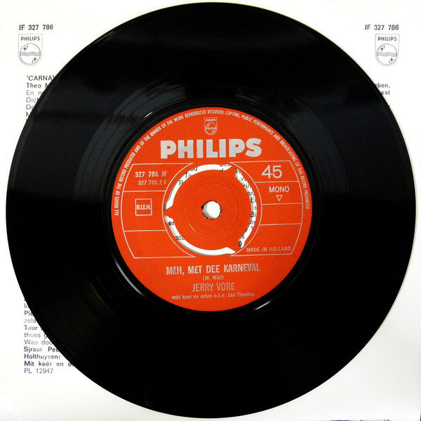 Jerry Voré : Sjeij-Oet (7",45 RPM,Mono)