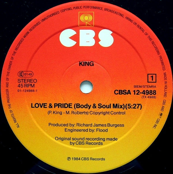 King : Love & Pride (Body & Soul Mix) (12",45 RPM,Maxi-Single)