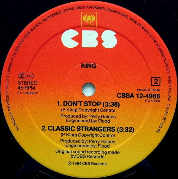 King : Love & Pride (Body & Soul Mix) (12",45 RPM,Maxi-Single)