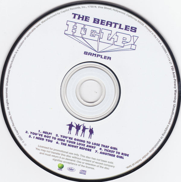 Beatles, The : Help! (7 Song Radio Sampler) (Advance,Sampler)