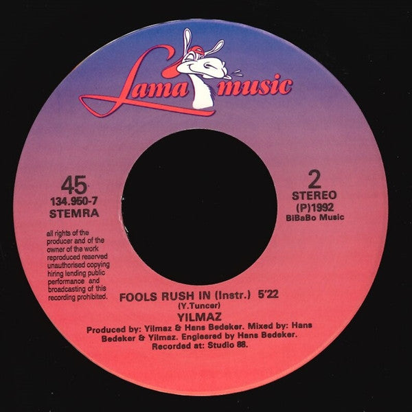 Yilmaz Tuncer : Fools Rush In (7",45 RPM,Single)