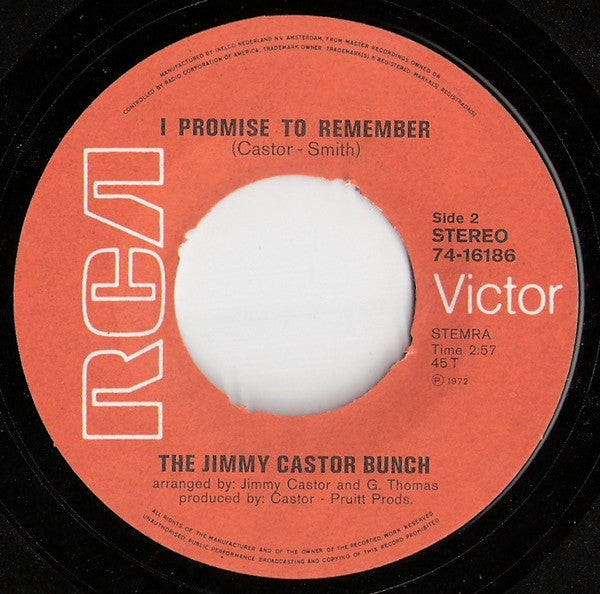 Jimmy Castor Bunch, The : Troglodyte (Cave Man) (7",45 RPM,Single,Stereo)