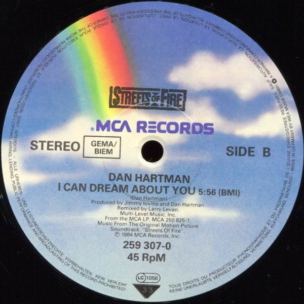 Dan Hartman : I Can Dream About You (12",45 RPM)