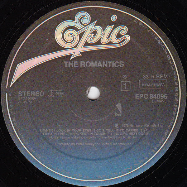 The Romantics : The Romantics (LP, Album)