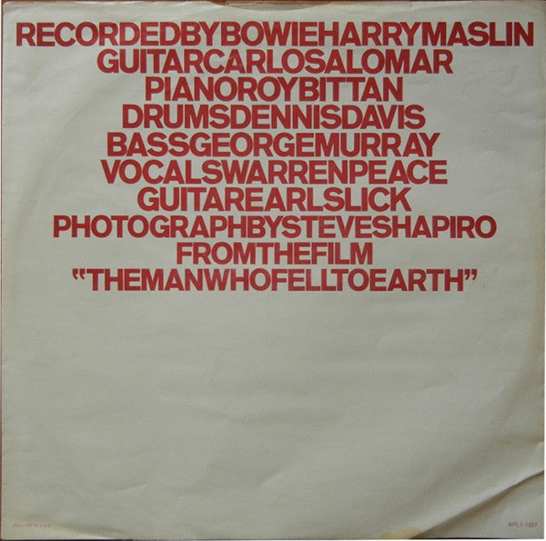 David Bowie : Station To Station (LP,Album)
