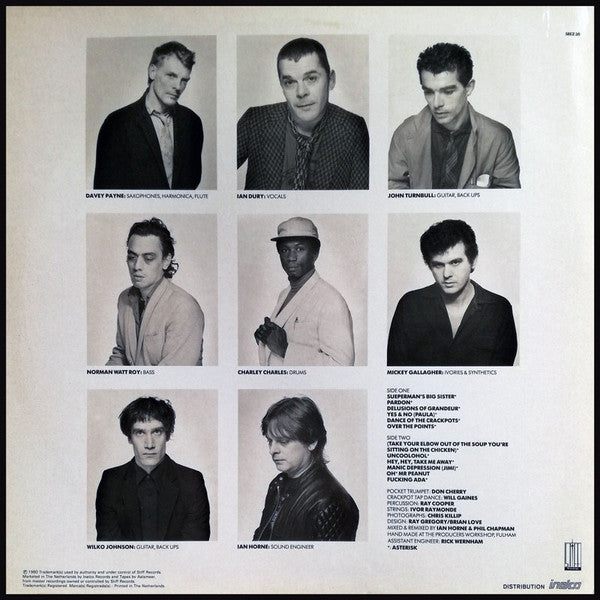 Ian Dury & The Blockheads* : Laughter (LP, Album)