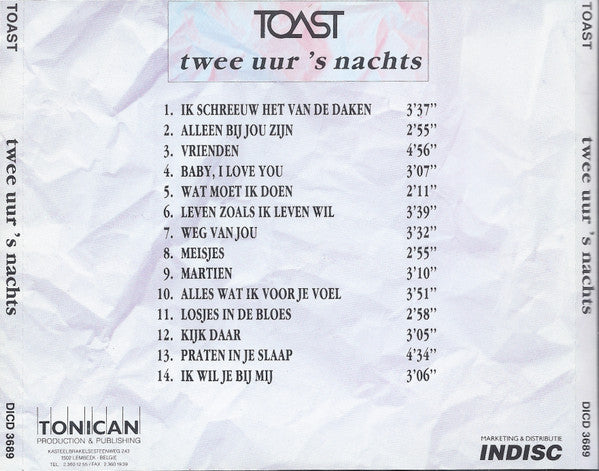 Toast (2) : Twee Uur 's Nachts (Album)