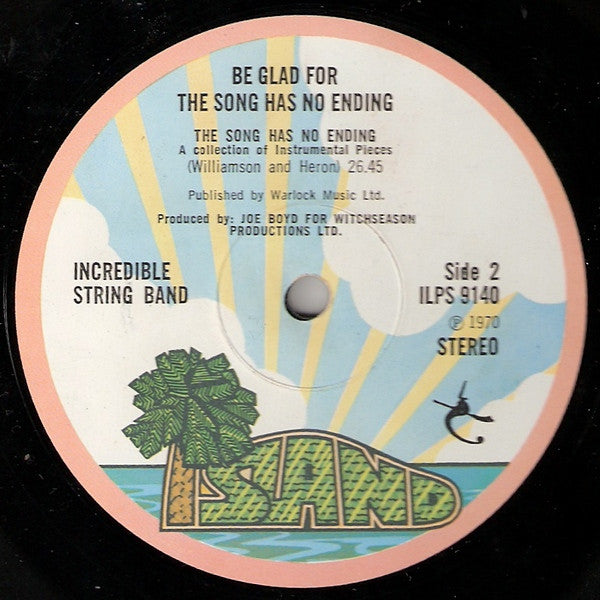 Incredible String Band, The : Be Glad For The Song Has No Ending (LP,Album,Stereo)