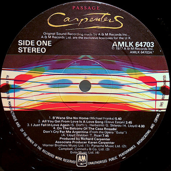 Carpenters : Passage (LP,Album)
