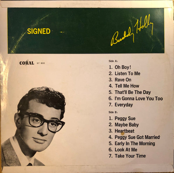 Buddy Holly : Signed (LP,Compilation,Mono)