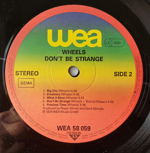 Wheels (12) : Don't Be Strange (LP, Album)