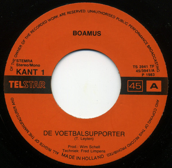 Boamus : De Voetbalsupporters (7",45 RPM,Single)