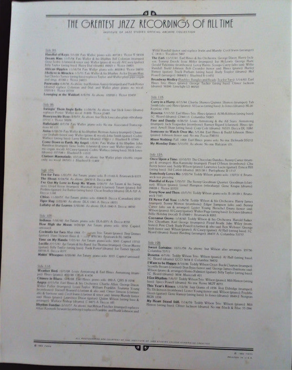 Various : Jazz Masters Of The Keyboard Vol. I (LP,Compilation)