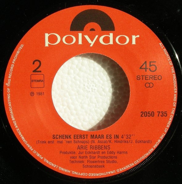 Arie Ribbens : Polonaise Hollandaise (7",45 RPM,Single,Stereo)