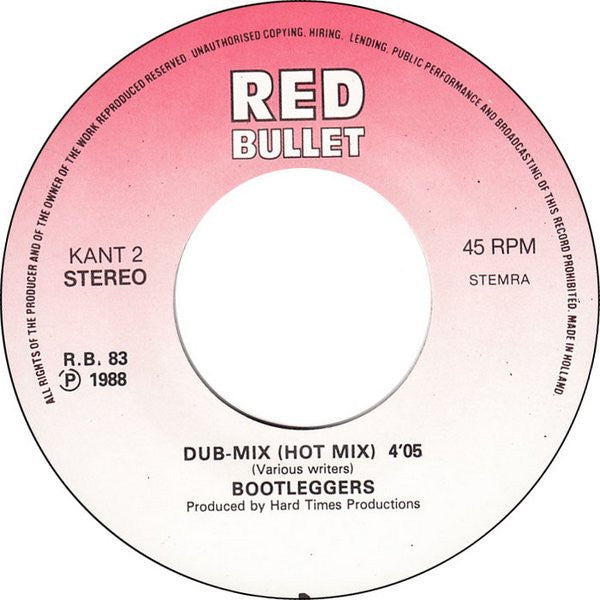 Bootleggers : Hot Mix 3 (7",45 RPM,Single)