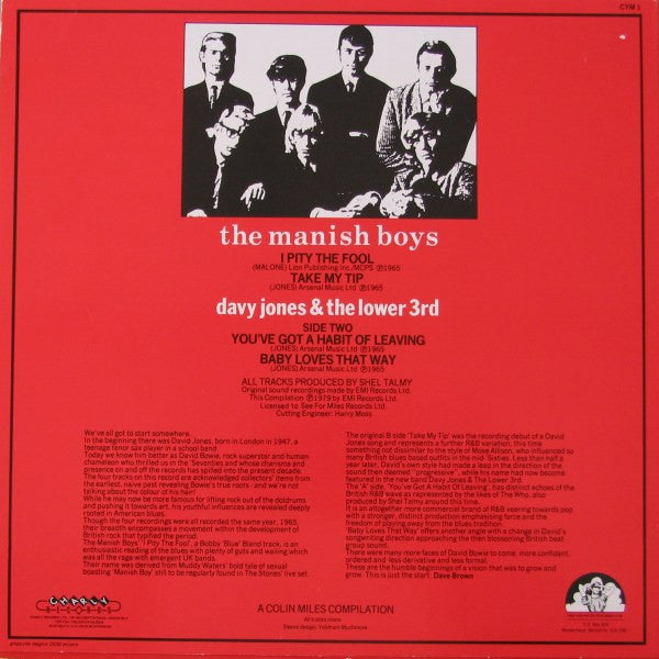 Manish Boys, The / David Bowie With The Lower Third : The Manish Boys / Davy Jones & The Lower 3rd (10",45 RPM,EP,Compilation,Reissue,Mono)