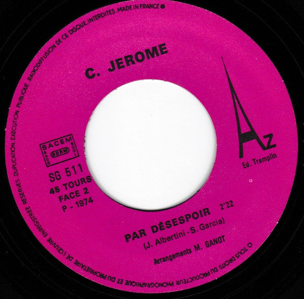 C. Jerome* : Baby Boy (7", Single)