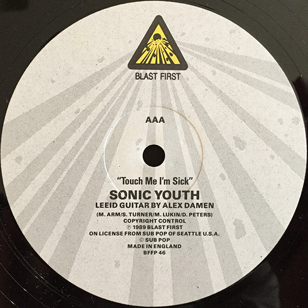 Sonic Youth / Mudhoney : Touch Me I'm Sick / Halloween (12", Single, Bla)
