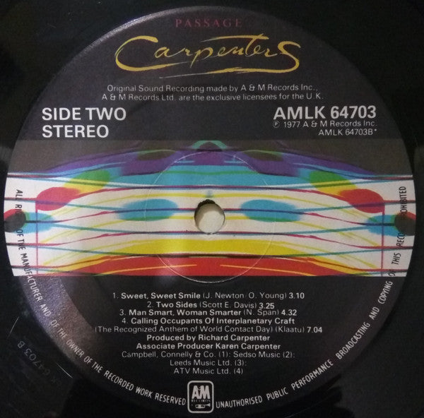 Carpenters : Passage (LP,Album)