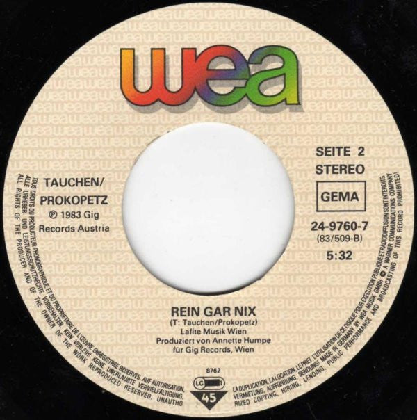 Tauchen-Prokopetz / DÖF : Codo...Düse Im Sauseschritt (7",45 RPM,Single)