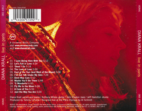 Diana Krall : Live In Paris (Album)