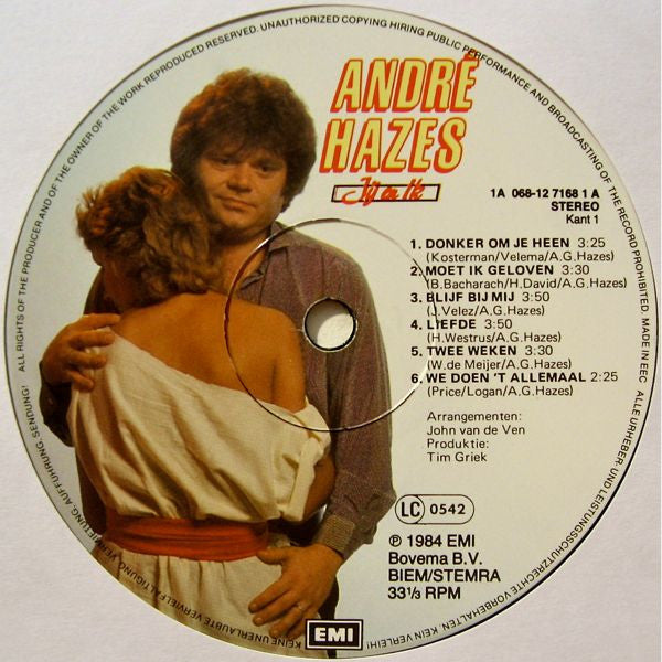 André Hazes : Jij En Ik (LP,Album)