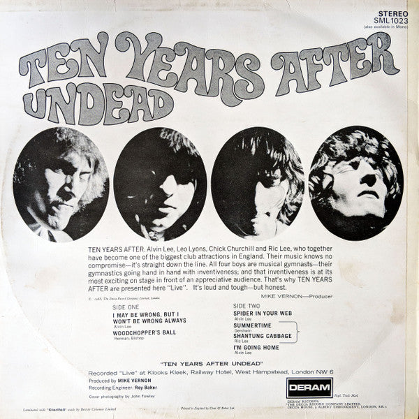 Ten Years After : Ten Years After Undead (LP, Album)