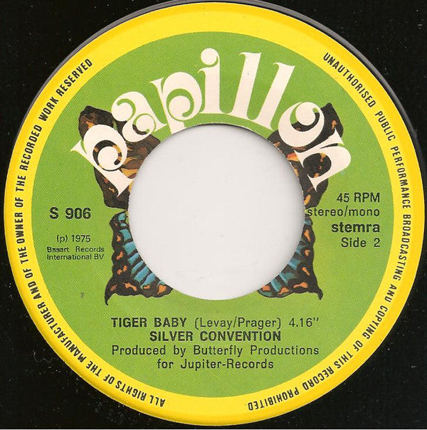 Silver Convention : Fly, Robin, Fly (7",Single,45 RPM)